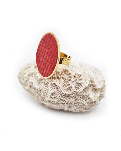 copy of Baliste ring large size - gold plated - marine...